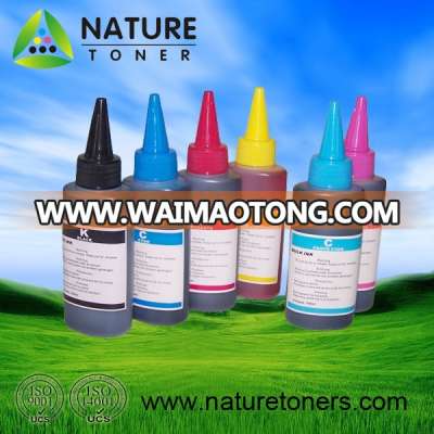 High quality dye ink (refill ink) for Epson, Canon, Brother, Le mark, HP printer (from 100ml to 25 litre)